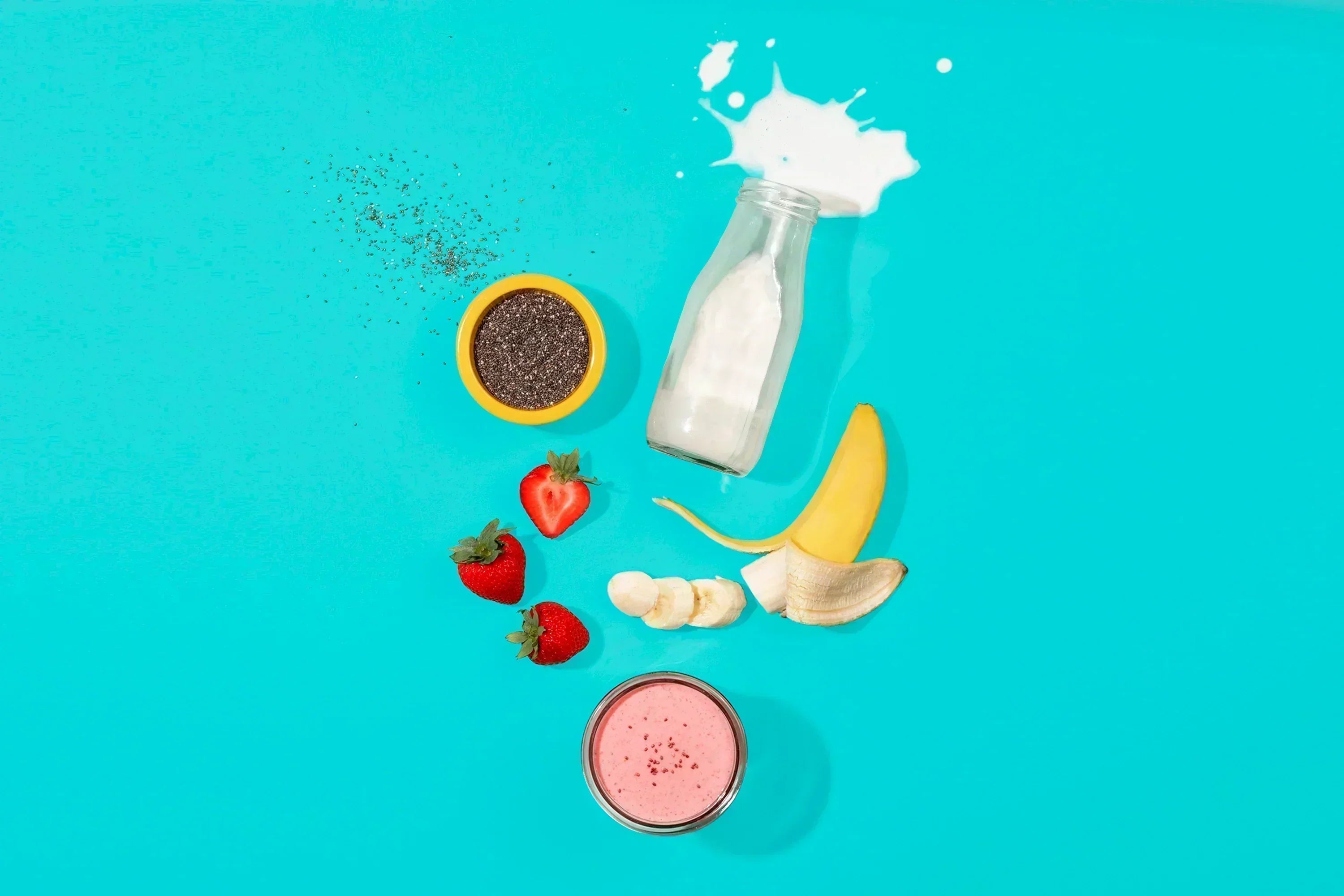 ストロベリーバナナスムージー