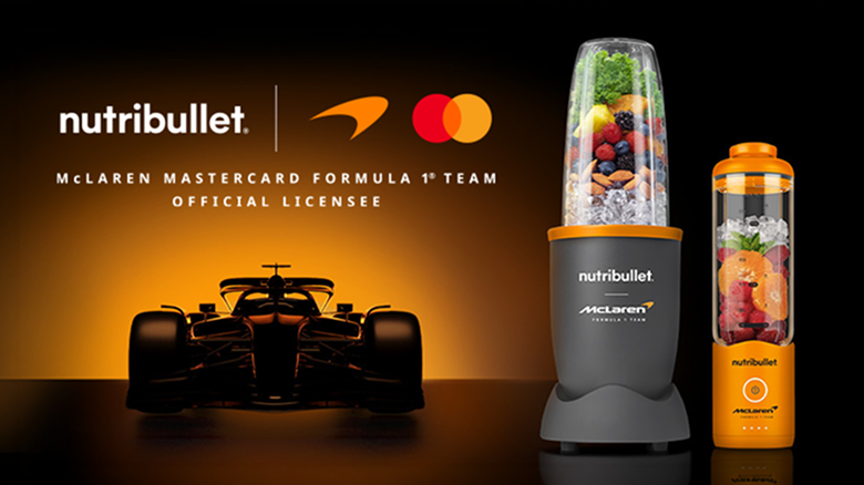 「nutribullet®」と「McLaren Mastercard Formula 1 Team」がパートナーシップを発表 エナジーを加速させる限定コレクションを3月3日(火)より予約販売開始
