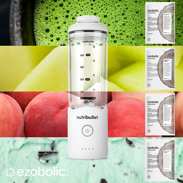 nutribullet FLEX ホワイト ✕ Ezobolicプロテイン4種お試しキット
