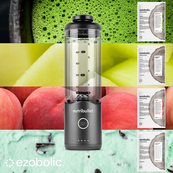 nutribullet FLEX ガンメタル ✕ Ezobolicプロテイン4種お試しキット