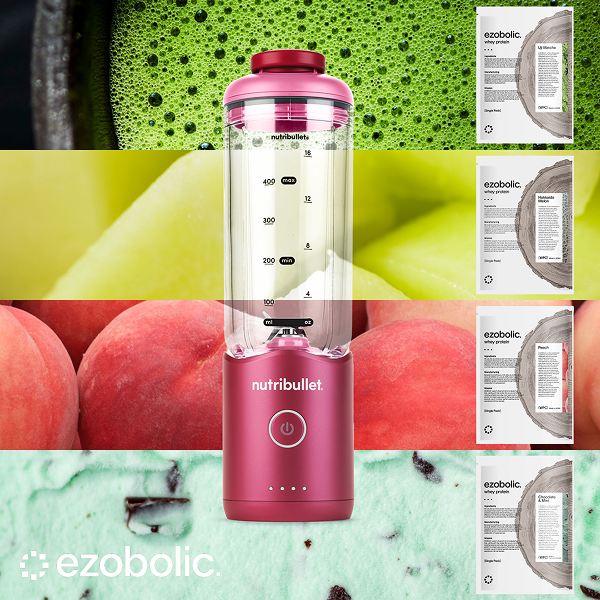 nutribullet FLEX ルビーレッド ✕ Ezobolicプロテイン4種お試しキット